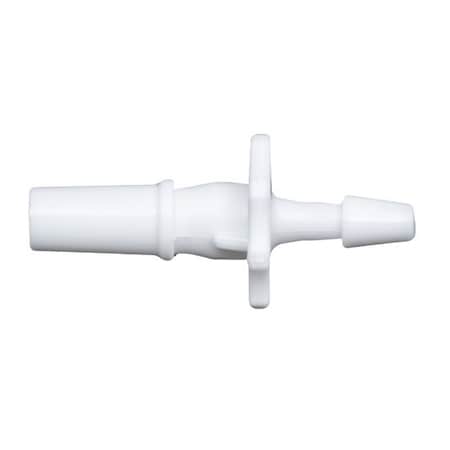 Cole Parmer Luer to Hose Barb Fitting, Strght Adpt, White Nylon, Stationary M Luer Lockx5/32in ID;10PK LMSL-2.5MN-QC
